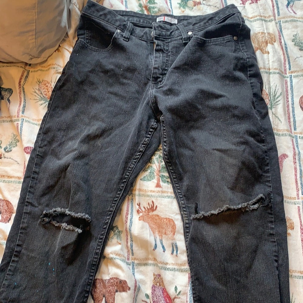 Black jean pants